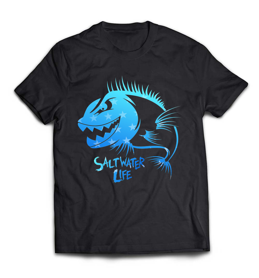 Saltwater Life T-Shirt: Embrace the Fisherman’s Spirit